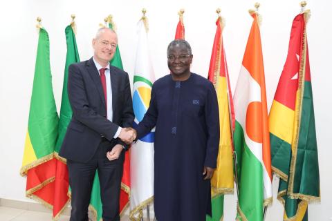 L’Ambassadeur de la République Fédérale d’Allemagne au Burkina Faso reçu par le Président de la Commission de l’UEMOA