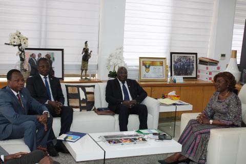 Le Commissaire Paul Koffi KOFFI reçu par le Ministre de l’Economie, du Plan et du Développement de Côte d’Ivoire