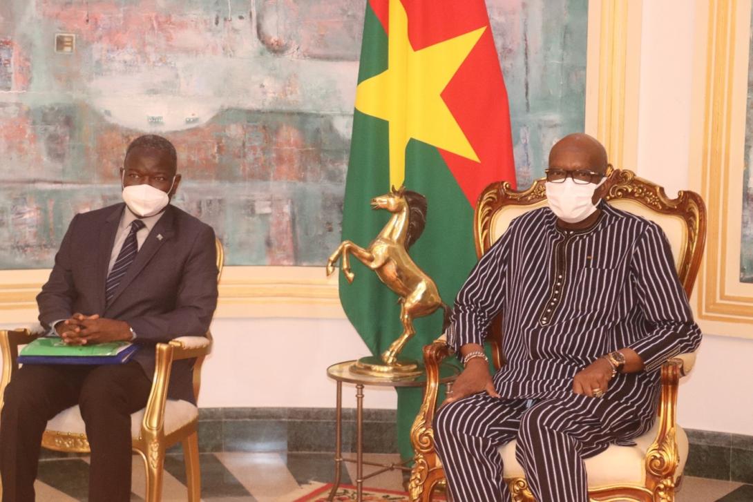 Image avec le président du Burkina Faso