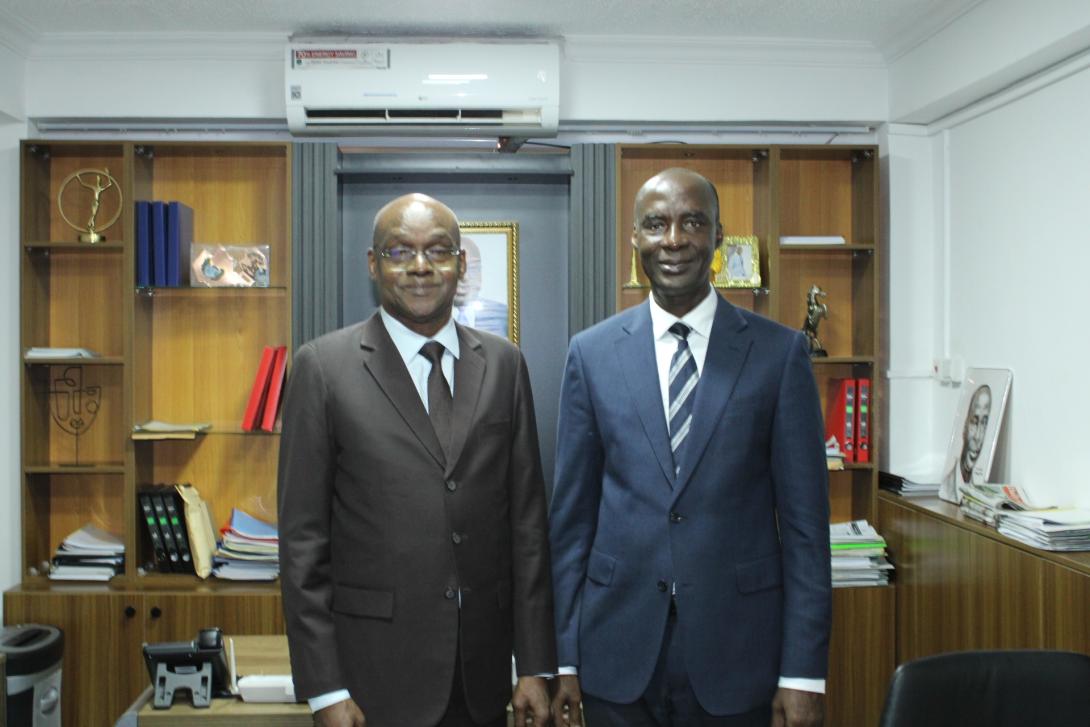 Le Commissaire GADO et le Directeur de Cabinet