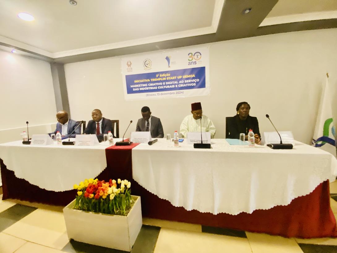 Cérémonie de remise des prix aux lauréats de la 3e édition du concours Tremplin Start-up UEMOA en Guinée-Bissau