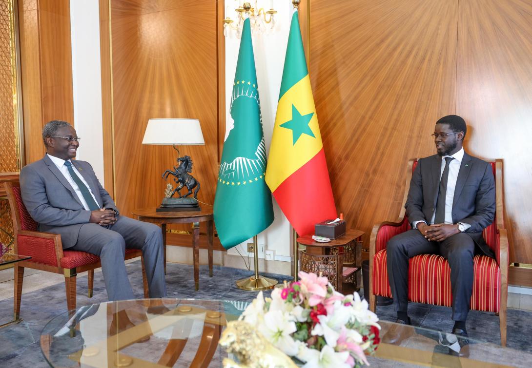 Audience accordée par S.E.M. Bassirou Diomaye FAYE au Président de la Commission de l'UEMOA