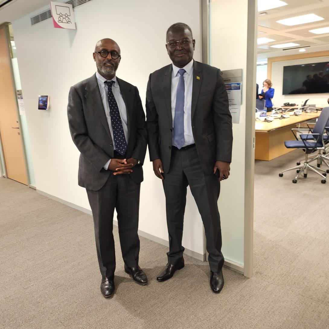 Abdoulaye DIOP avec le Directeur du Département Afrique du FMI